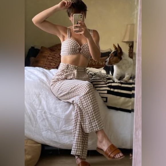 Ghanda Pants - ✨last call✨ Ghanda Gingham checkered gingham set